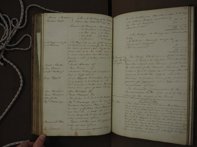 St Andrew Undershaft - Workhouse Minute Book 1814-1822 p168-169 image 1