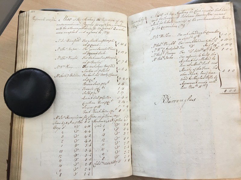 Forehoe Hundred - House of Industry Minute Book 1805-1807 p222-223 image 1