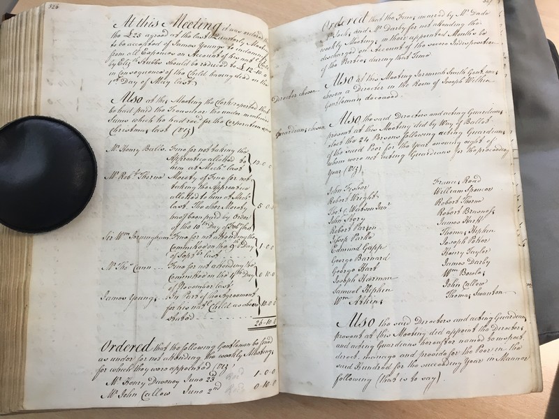Forehoe Hundred - House of Industry Minute Book 1805-1807 p326-327 image 1 Forehoe Hundred - House of Industry Minute Book 1805-1807 p326-327 image 1