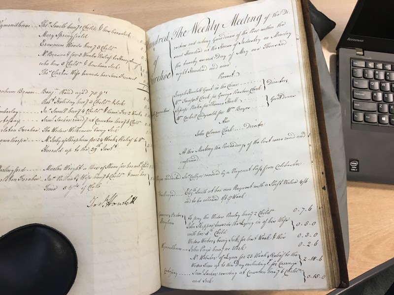 Forehoe Hundred - House of Industry Minute Book 1807-1809 p430-431 image 1 Forehoe Hundred - House of Industry Minute Book 1807-1809 p430-431 image 1