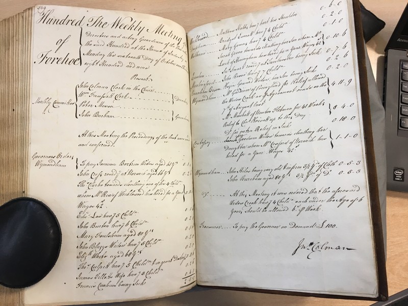 Forehoe Hundred - House of Industry Minute Book 1807-1809 p549-550 image 1 Forehoe Hundred - House of Industry Minute Book 1807-1809 p549-550 image 1