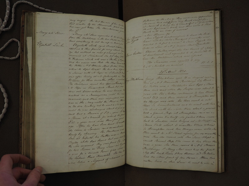 St Andrew Undershaft - Workhouse Minute Book 1814-1822 p184-185 image 1