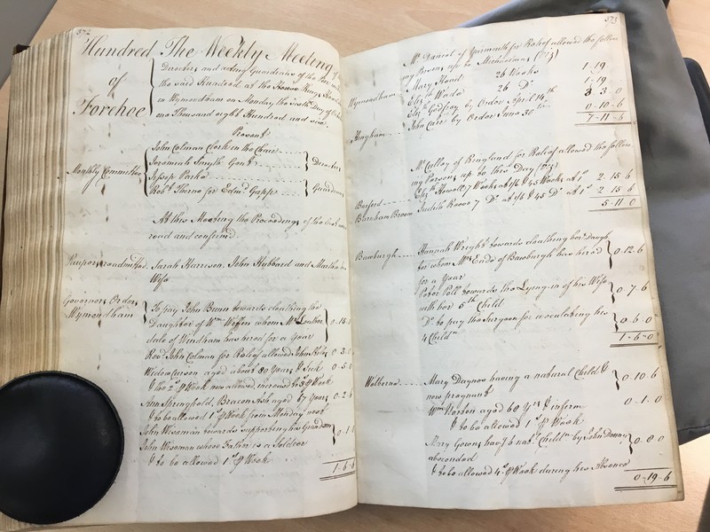 Forehoe Hundred - House of Industry Minute Book 1805-1807 p372-373 image 1 Forehoe Hundred - House of Industry Minute Book 1805-1807 p372-373 image 1