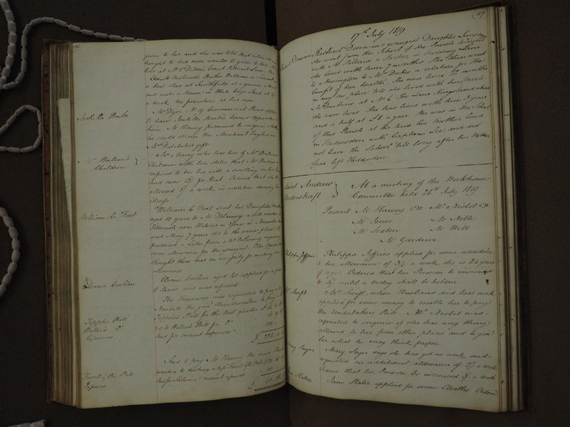 St Andrew Undershaft - Workhouse Minute Book 1814-1822 p156-157 image 1