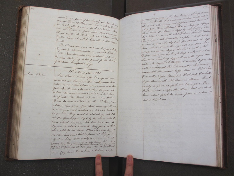St Andrew Undershaft - Workhouse Minute Book 1822-1828 p130-131 image 1 St Andrew Undershaft - Workhouse Minute Book 1822-1828 p130-131 image 1