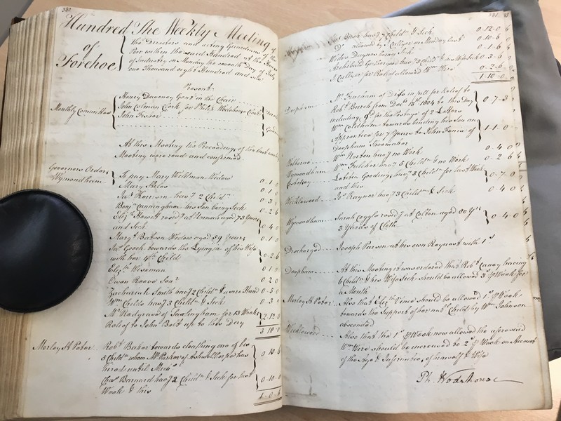 Forehoe Hundred - House of Industry Minute Book 1805-1807 p330-331 image 1 Forehoe Hundred - House of Industry Minute Book 1805-1807 p330-331 image 1