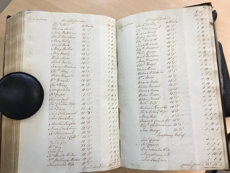 Forehoe Hundred - House of Industry Minute Book 1805-1807 p486-487 image 1