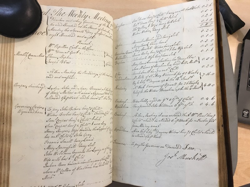 Forehoe Hundred - House of Industry Minute Book 1807-1809 p174-175 image 1 Forehoe Hundred - House of Industry Minute Book 1807-1809 p174-175 image 1
