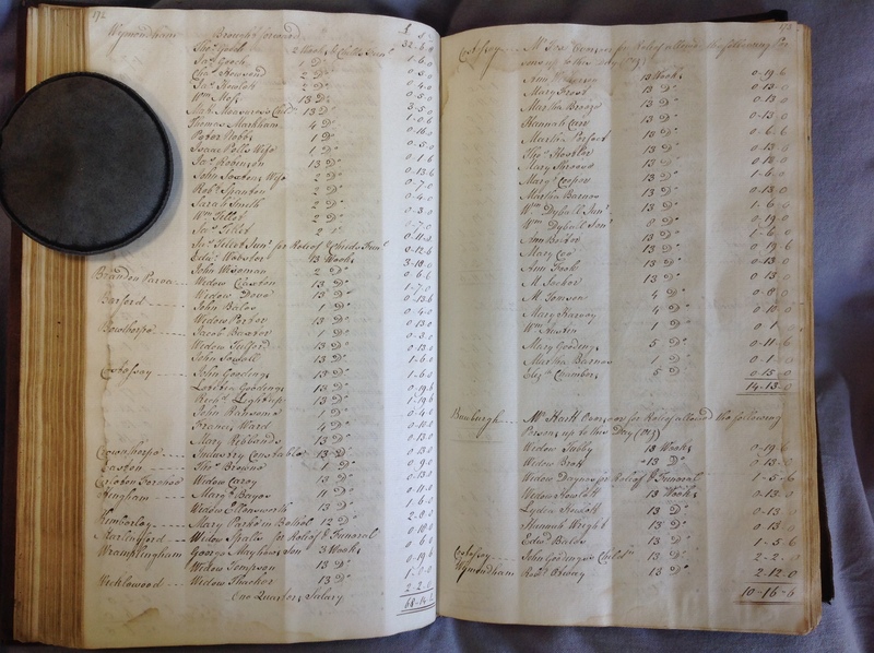 Forehoe Hundred - House of Industry Minute Book 1802-1805 p172-173 image 1 Forehoe Hundred - House of Industry Minute Book 1802-1805 p172-173 image 1
