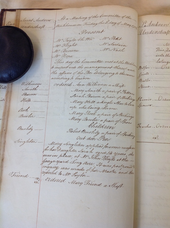 St Andrew Undershaft - Workhouse Minute Book 1780-1801 p36 image 1