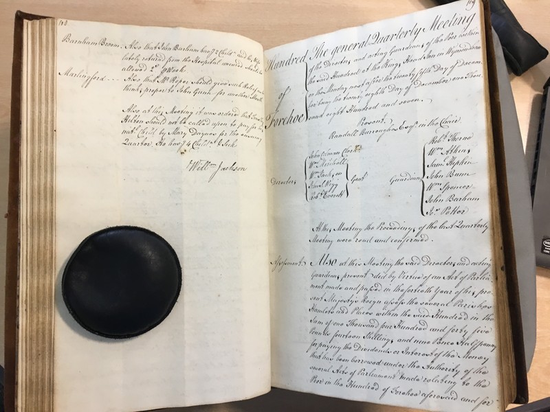 Forehoe Hundred - House of Industry Minute Book 1807-1809 p108-109 image 1 Forehoe Hundred - House of Industry Minute Book 1807-1809 p108-109 image 1