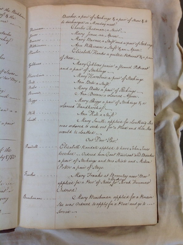 St Andrew Undershaft - Workhouse Minute Book 1780-1801 p5 image 1