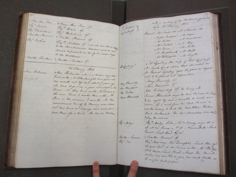St Andrew Undershaft - Workhouse Minute Book 1822-1828 p106-107 image 1 St Andrew Undershaft - Workhouse Minute Book 1822-1828 p106-107 image 1