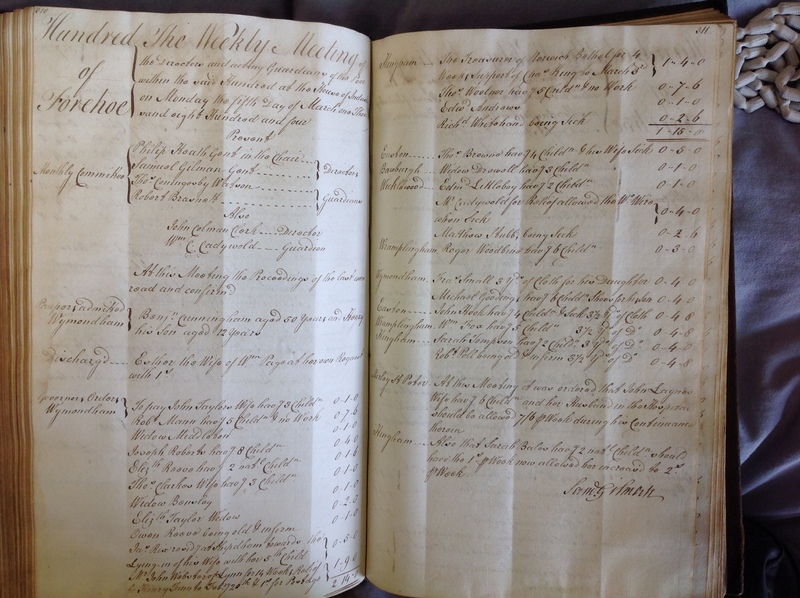 Forehoe Hundred - House of Industry Minute Book 1802-1805 p310-311 image 1 Forehoe Hundred - House of Industry Minute Book 1802-1805 p310-311 image 1