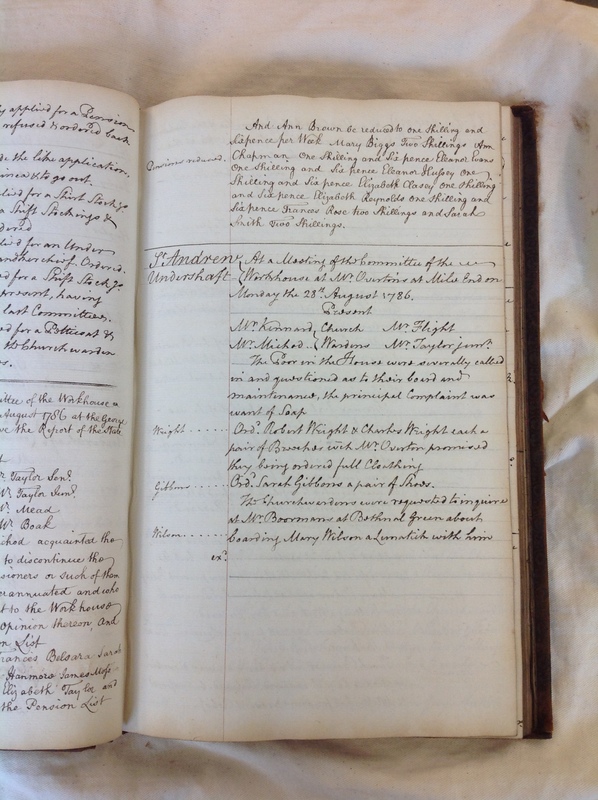 St Andrew Undershaft - Workhouse Minute Book 1780-1801 p79 image 1 St Andrew Undershaft - Workhouse Minute Book 1780-1801 p79 image 1