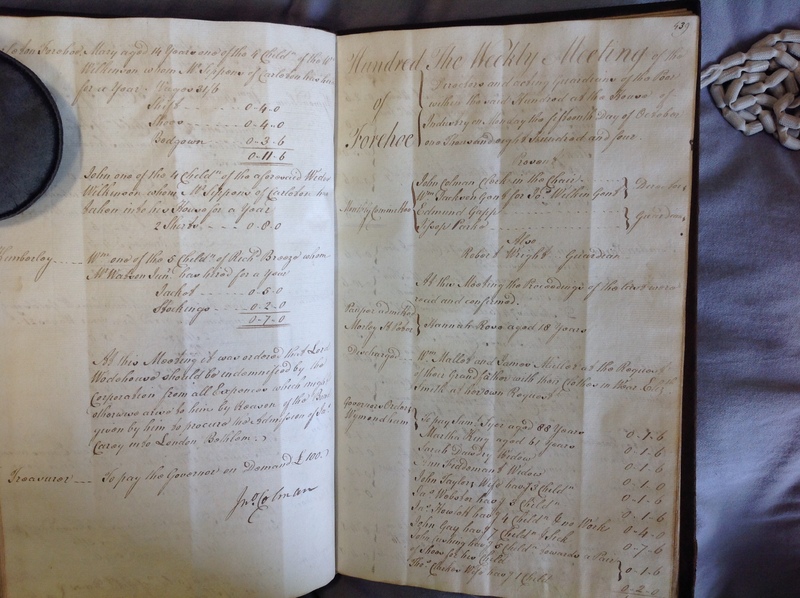 Forehoe Hundred - House of Industry Minute Book 1802-1805 p438-439 image 1 Forehoe Hundred - House of Industry Minute Book 1802-1805 p438-439 image 1