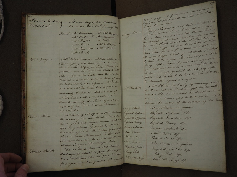 St Andrew Undershaft - Workhouse Minute Book 1814-1822 p13-14 image 1
