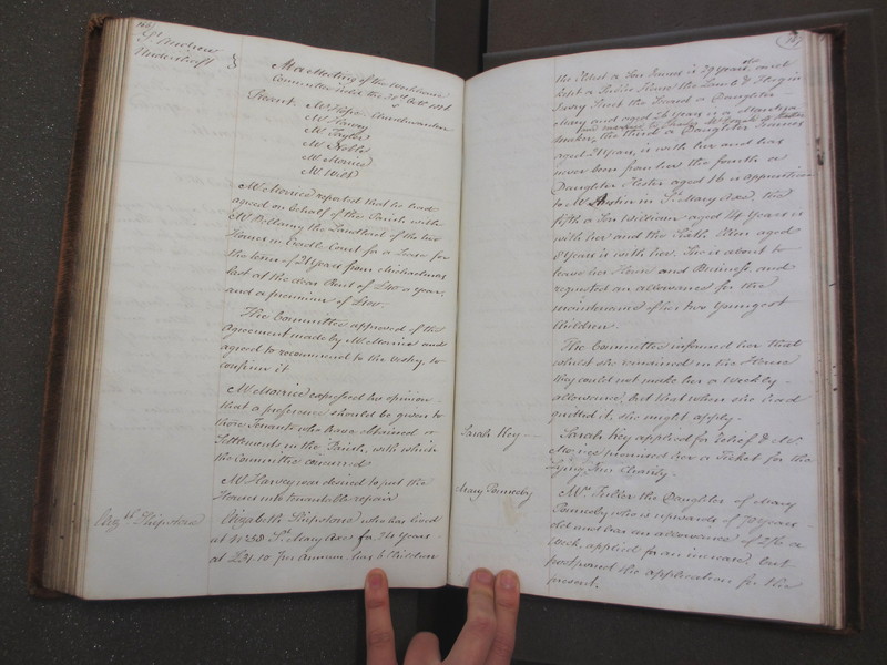 St Andrew Undershaft - Workhouse Minute Book 1822-1828 p166-167 image 1