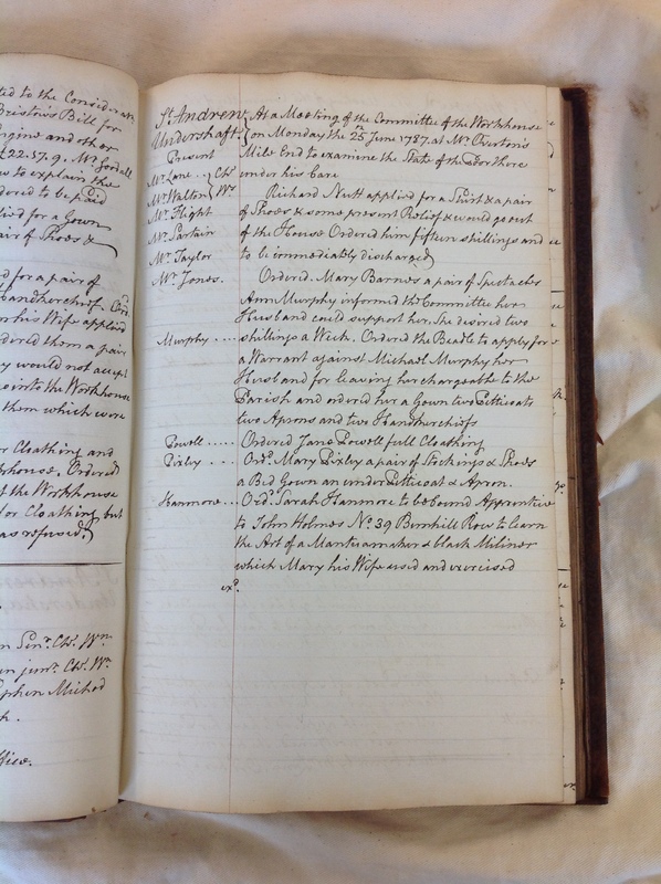 St Andrew Undershaft - Workhouse Minute Book 1780-1801 p89 image 1 St Andrew Undershaft - Workhouse Minute Book 1780-1801 p89 image 1