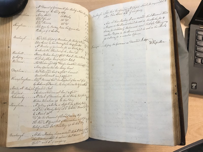 Forehoe Hundred - House of Industry Minute Book 1807-1809 p414-415 image 1 Forehoe Hundred - House of Industry Minute Book 1807-1809 p414-415 image 1