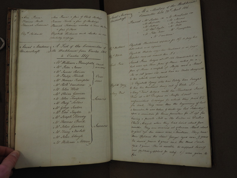 St Andrew Undershaft - Workhouse Minute Book 1814-1822 p41-42 image 1