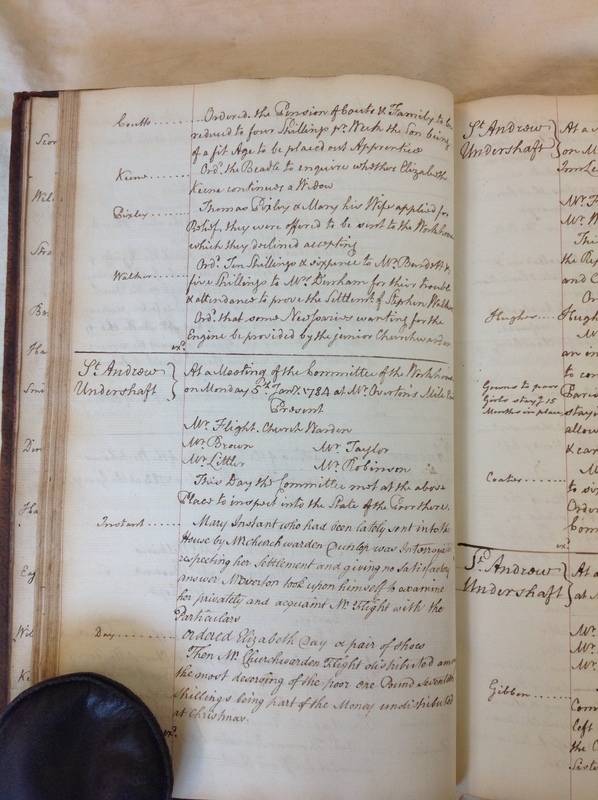St Andrew Undershaft - Workhouse Minute Book 1780-1801 p52 image 1 St Andrew Undershaft - Workhouse Minute Book 1780-1801 p52 image 1