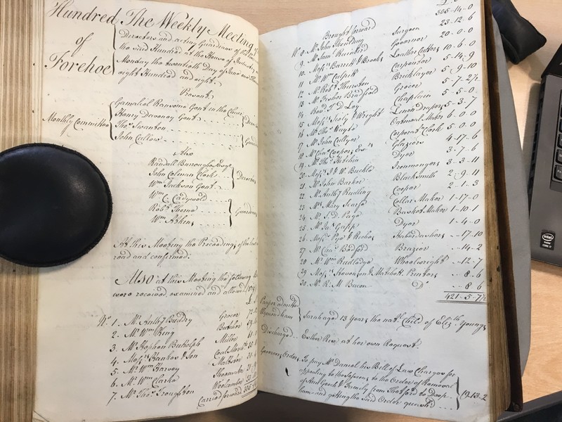 Forehoe Hundred - House of Industry Minute Book 1807-1809 p194-195 image 1