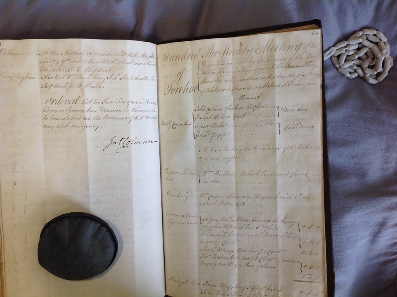 Forehoe Hundred - House of Industry Minute Book 1802-1805 p424-425 image 1 Forehoe Hundred - House of Industry Minute Book 1802-1805 p424-425 image 1