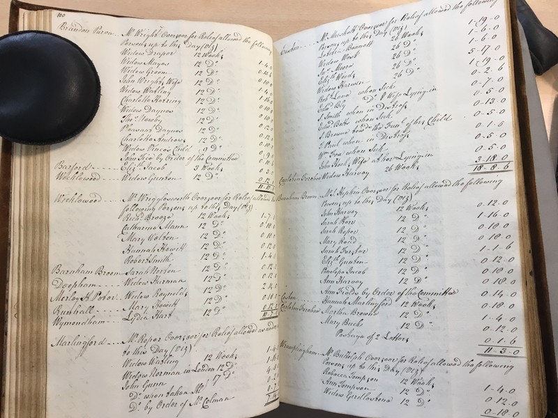Forehoe Hundred - House of Industry Minute Book 1807-1809 p100-101 image 1 Forehoe Hundred - House of Industry Minute Book 1807-1809 p100-101 image 1