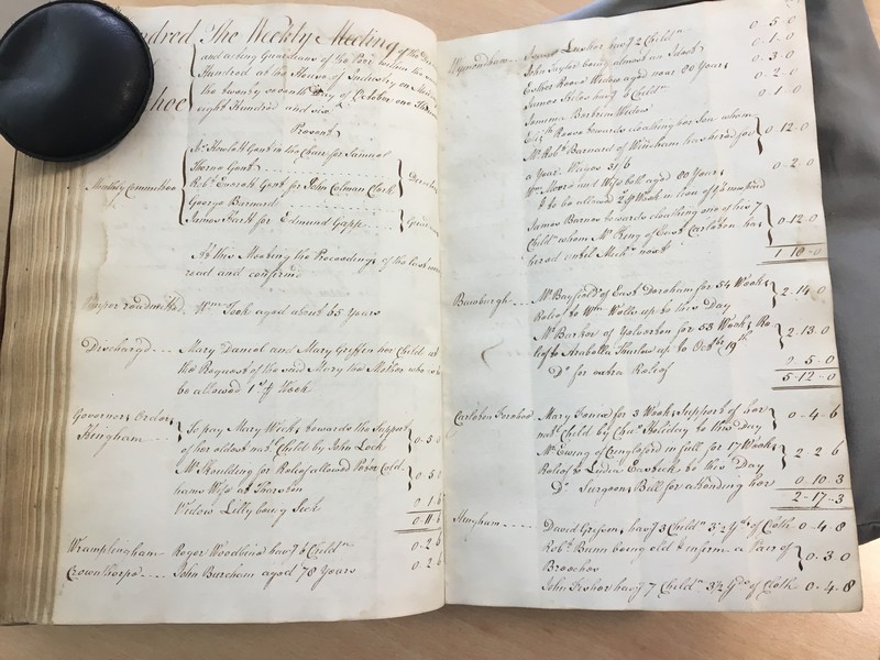 Forehoe Hundred - House of Industry Minute Book 1805-1807 p388-389 image 1 Forehoe Hundred - House of Industry Minute Book 1805-1807 p388-389 image 1
