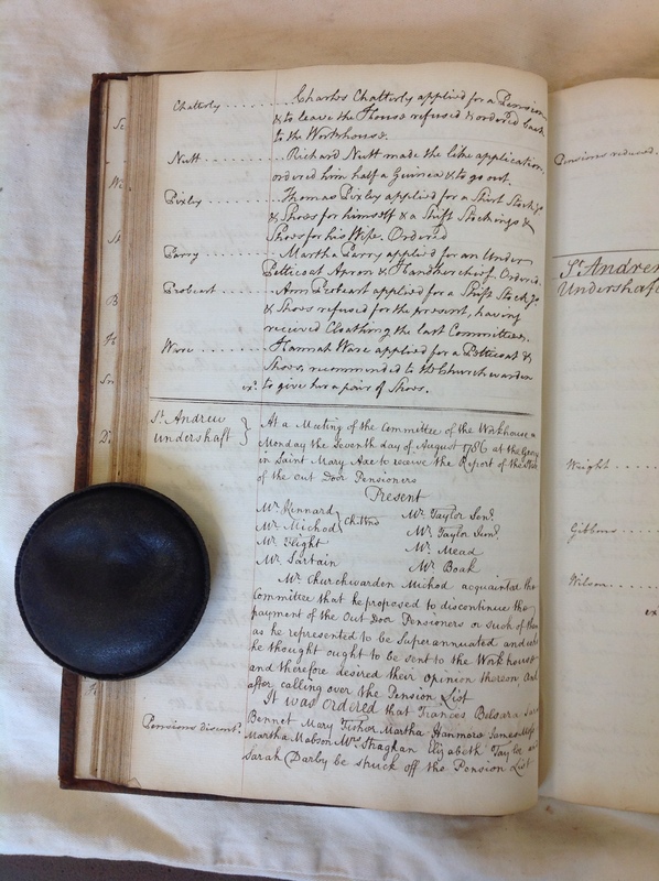 St Andrew Undershaft - Workhouse Minute Book 1780-1801 p78 image 1 St Andrew Undershaft - Workhouse Minute Book 1780-1801 p78 image 1