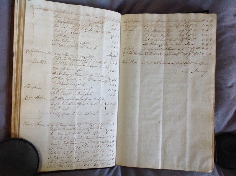 Forehoe Hundred - House of Industry Minute Book 1802-1805 p44-45 image 1 Forehoe Hundred - House of Industry Minute Book 1802-1805 p44-45 image 1