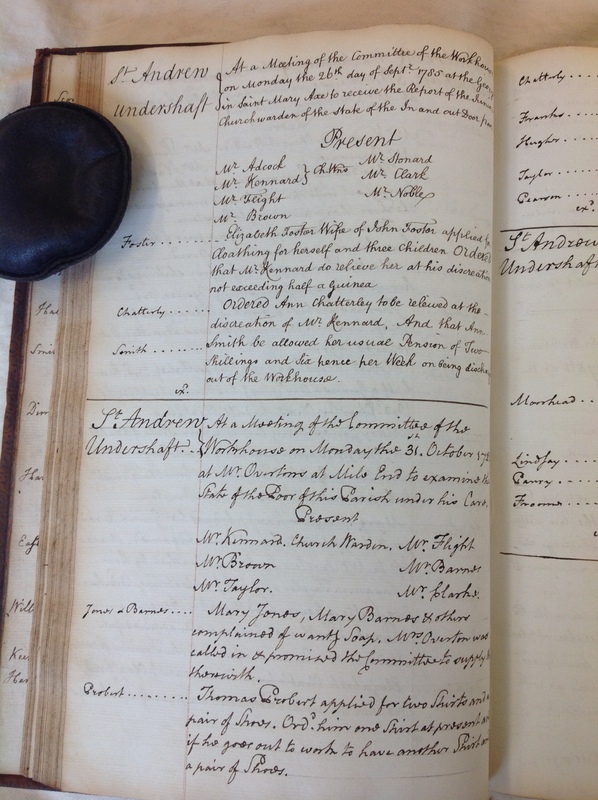St Andrew Undershaft - Workhouse Minute Book 1780-1801 p70 image 1 St Andrew Undershaft - Workhouse Minute Book 1780-1801 p70 image 1