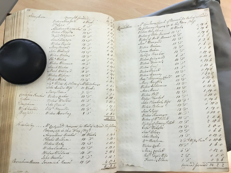 Forehoe Hundred - House of Industry Minute Book 1805-1807 p310-311 image 1 Forehoe Hundred - House of Industry Minute Book 1805-1807 p310-311 image 1