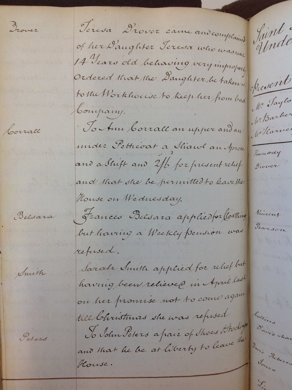 St Andrew Undershaft - Workhouse Minute Book 1780-1801 p232 image 1 St Andrew Undershaft - Workhouse Minute Book 1780-1801 p232 image 1