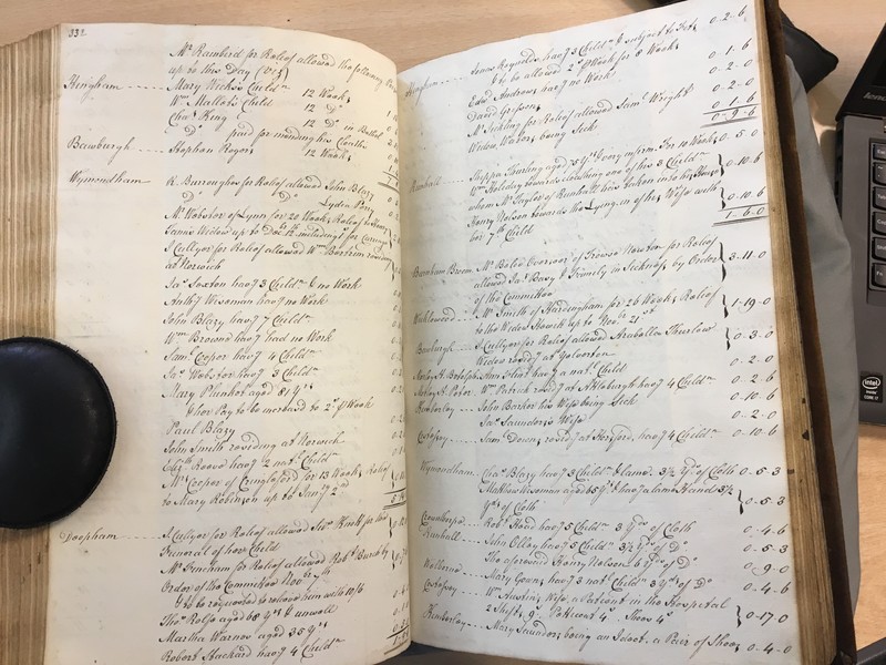 Forehoe Hundred - House of Industry Minute Book 1807-1809 p332-333 image 1 Forehoe Hundred - House of Industry Minute Book 1807-1809 p332-333 image 1