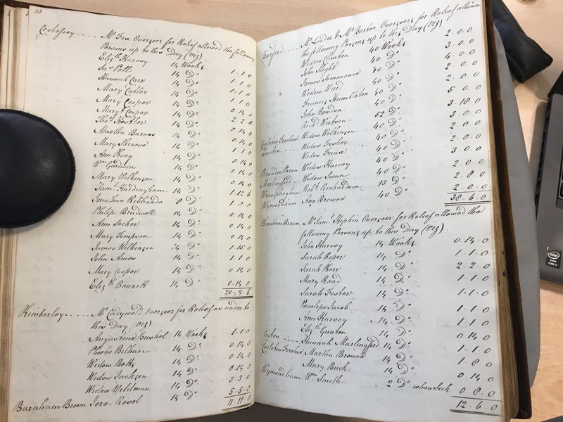 Forehoe Hundred - House of Industry Minute Book 1807-1809 p38-39 image 1 Forehoe Hundred - House of Industry Minute Book 1807-1809 p38-39 image 1