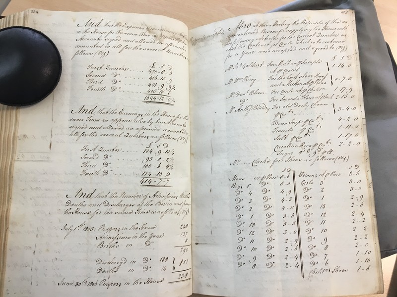 Forehoe Hundred - House of Industry Minute Book 1805-1807 p324-325 image 1 Forehoe Hundred - House of Industry Minute Book 1805-1807 p324-325 image 1