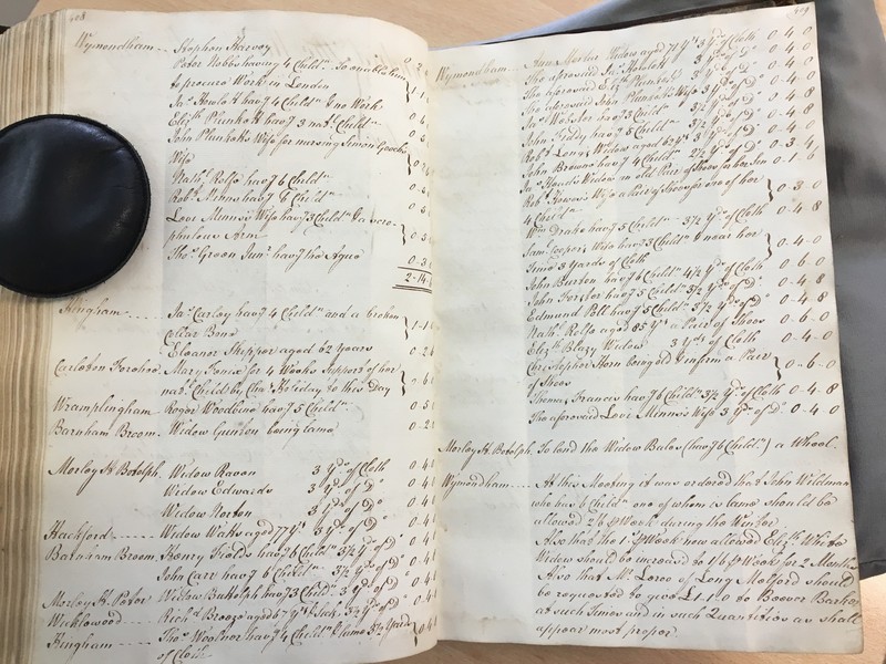 Forehoe Hundred - House of Industry Minute Book 1805-1807 p408-409 image 1 Forehoe Hundred - House of Industry Minute Book 1805-1807 p408-409 image 1