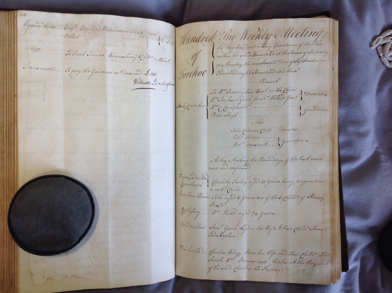 Forehoe Hundred - House of Industry Minute Book 1802-1805 p208-209 image 1 Forehoe Hundred - House of Industry Minute Book 1802-1805 p208-209 image 1