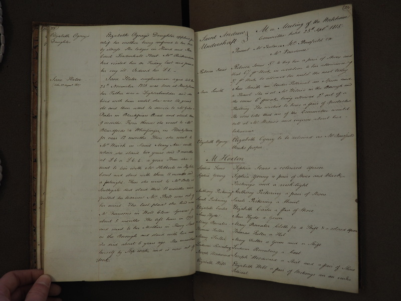 St Andrew Undershaft - Workhouse Minute Book 1814-1822 p23-24 image 1