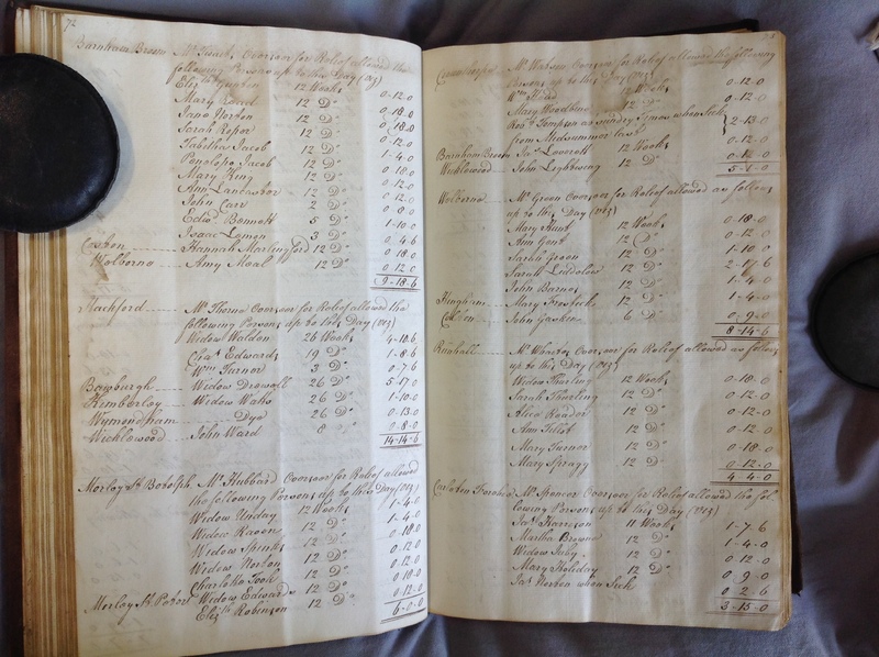 Forehoe Hundred - House of Industry Minute Book 1802-1805 p72-73 image 1