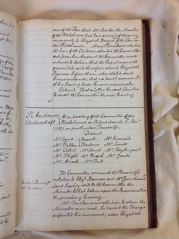 St Andrew Undershaft - Workhouse Minute Book 1780-1801 p93 image 1 St Andrew Undershaft - Workhouse Minute Book 1780-1801 p93 image 1
