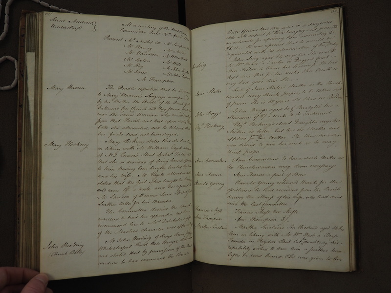 St Andrew Undershaft - Workhouse Minute Book 1814-1822 p210-211 image 1