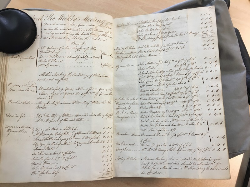 Forehoe Hundred - House of Industry Minute Book 1805-1807 p236-237 image 1