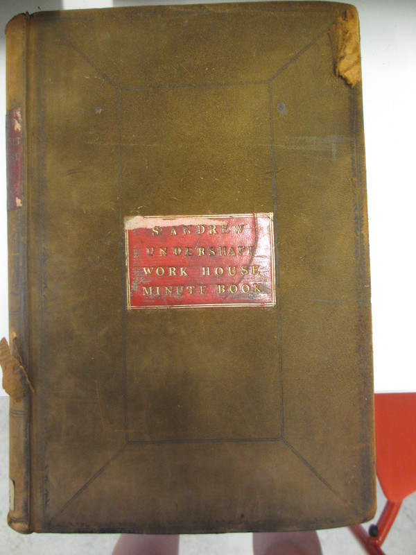 St Andrew Undershaft - Workhouse Minute Book 1822-1828 front cover image 1