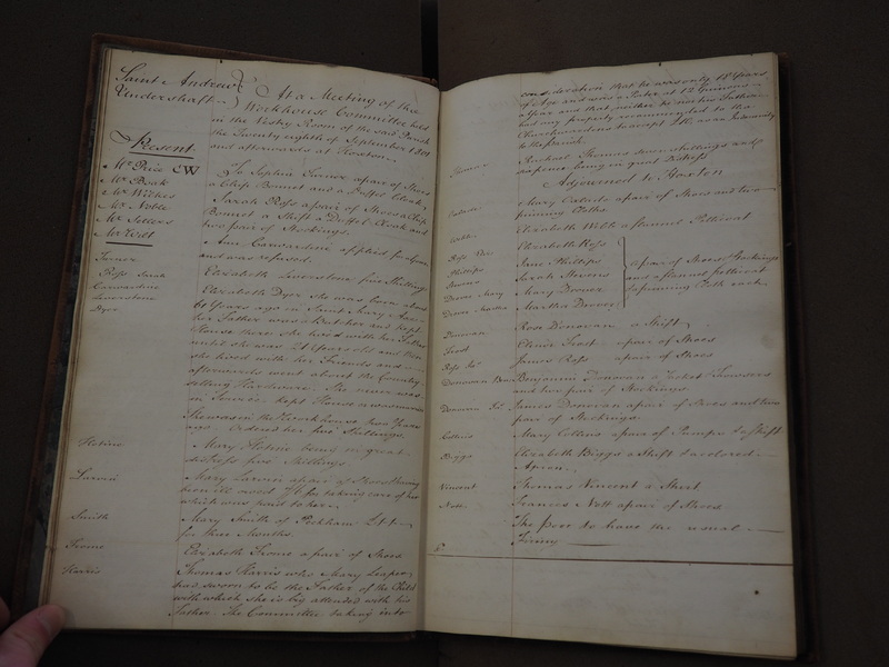 St Andrew Undershaft - Workhouse Minute Book 1801-1814 p5 image 1 St Andrew Undershaft - Workhouse Minute Book 1801-1814 p5 image 1