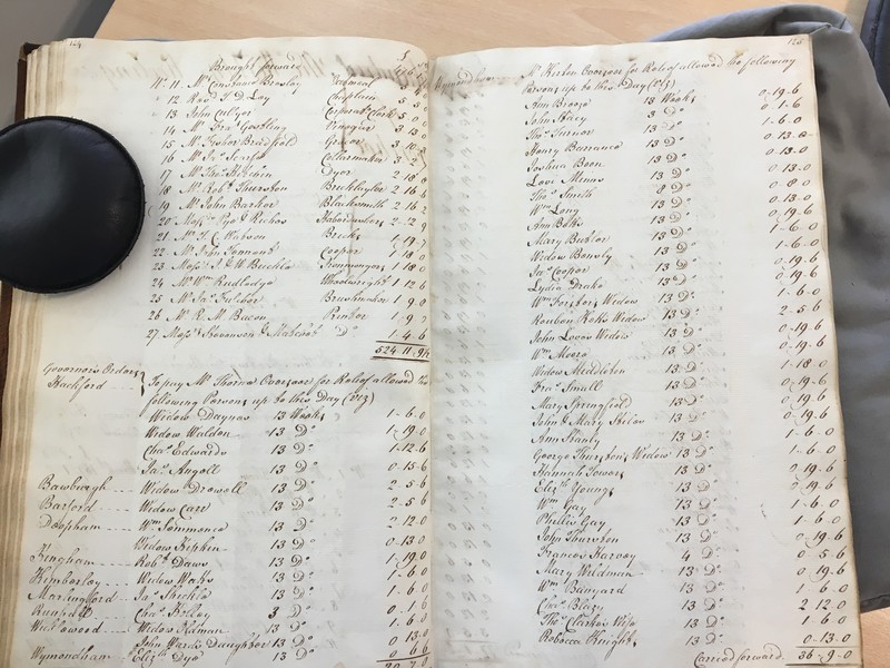 Forehoe Hundred - House of Industry Minute Book 1805-1807 p124-125 image 1 Forehoe Hundred - House of Industry Minute Book 1805-1807 p124-125 image 1