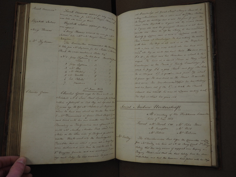 St Andrew Undershaft - Workhouse Minute Book 1801-1814 p119 image 1 St Andrew Undershaft - Workhouse Minute Book 1801-1814 p119 image 1