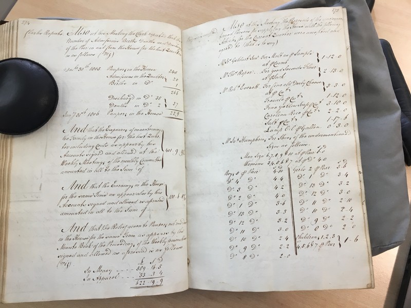 Forehoe Hundred - House of Industry Minute Book 1805-1807 p274-275 image 1 Forehoe Hundred - House of Industry Minute Book 1805-1807 p274-275 image 1